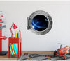 PortScape Earth & Moon | Space Porthole Window Wall Decal