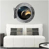 PortScape Colliding Planets | Space Porthole Window Wall Decal