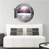 PortScape Orbiting Earth 1 | Space Porthole Window Wall Decal