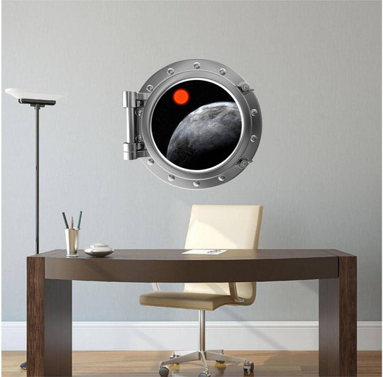 PortScape Gliese 581 | Space Porthole Window Wall Decal