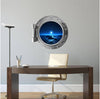 PortScape Ice Planet 1 | Space Porthole Window Wall Decal