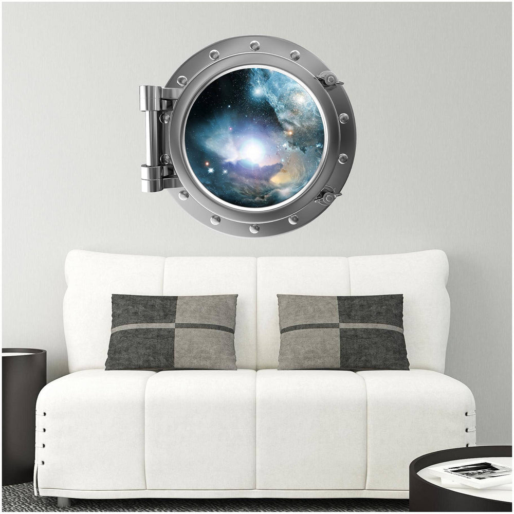 PortScape Nebula & Stars 1 | Space Porthole Window Wall Decal