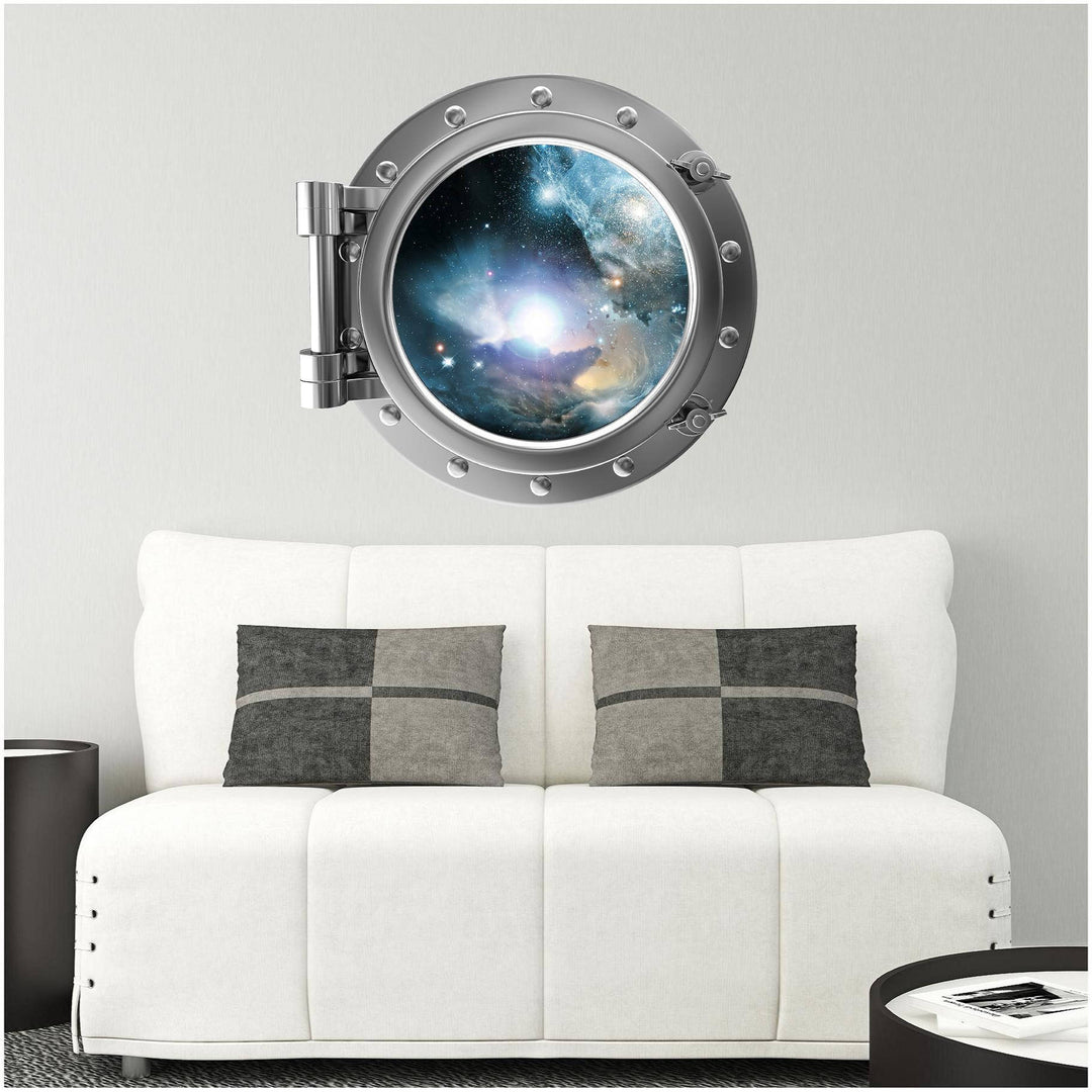 PortScape Nebula & Stars 1 | Space Porthole Window Wall Decal