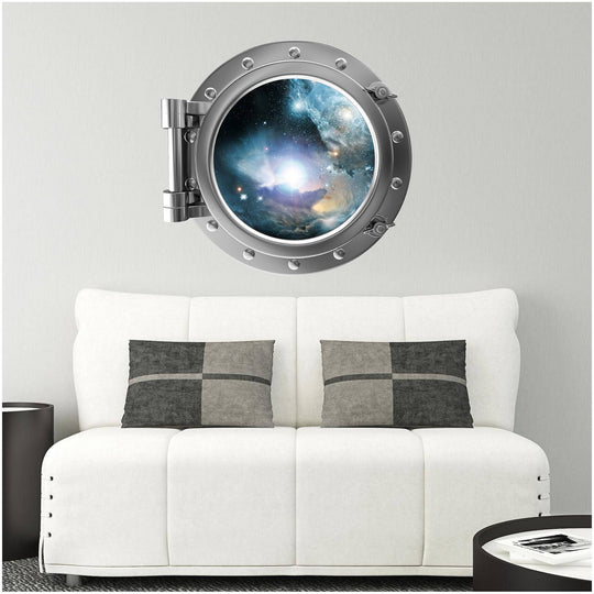 PortScape Nebula & Stars 1 | Space Porthole Window Wall Decal