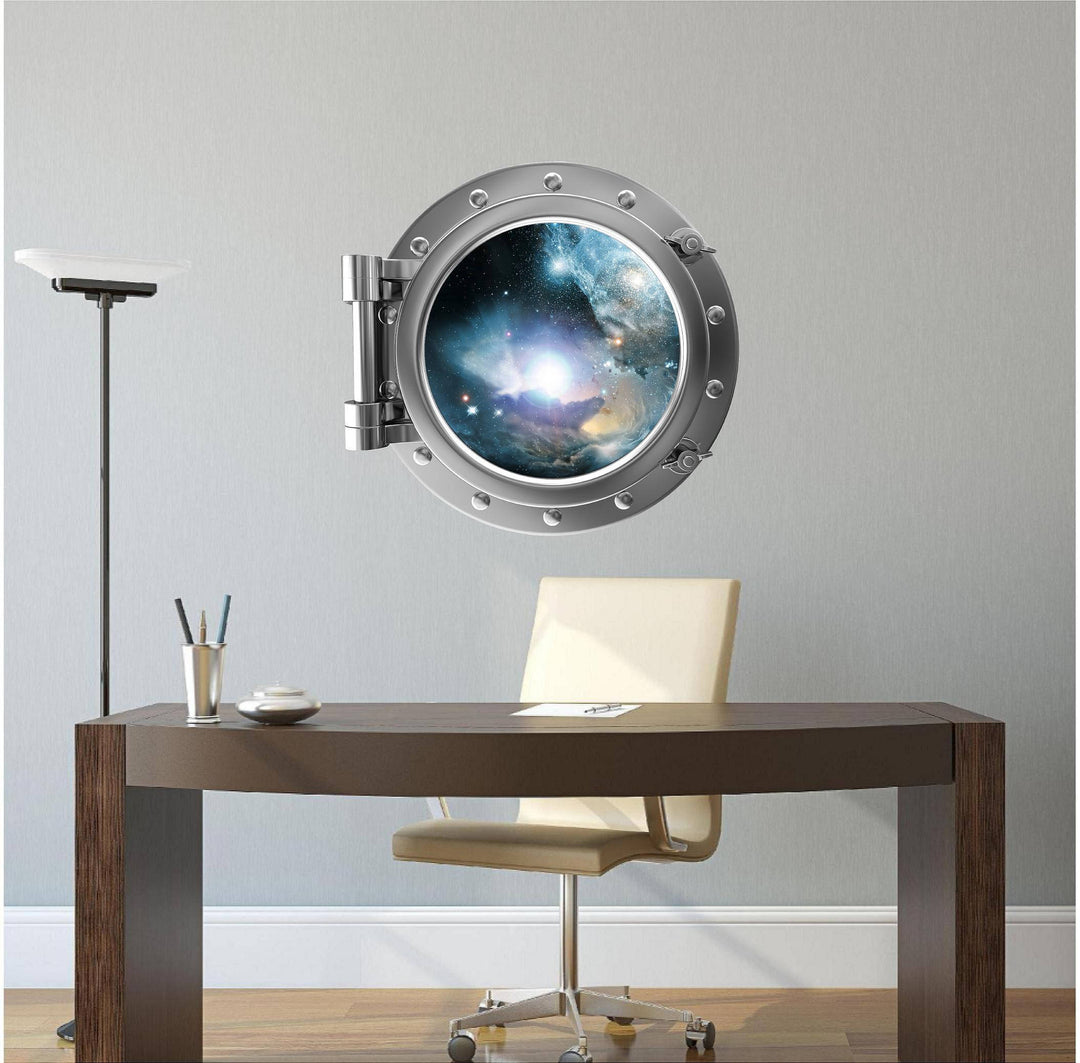 PortScape Nebula & Stars 1 | Space Porthole Window Wall Decal