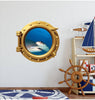 PortScape Hammer Head 1 | Ocean Porthole Window Wall Decal