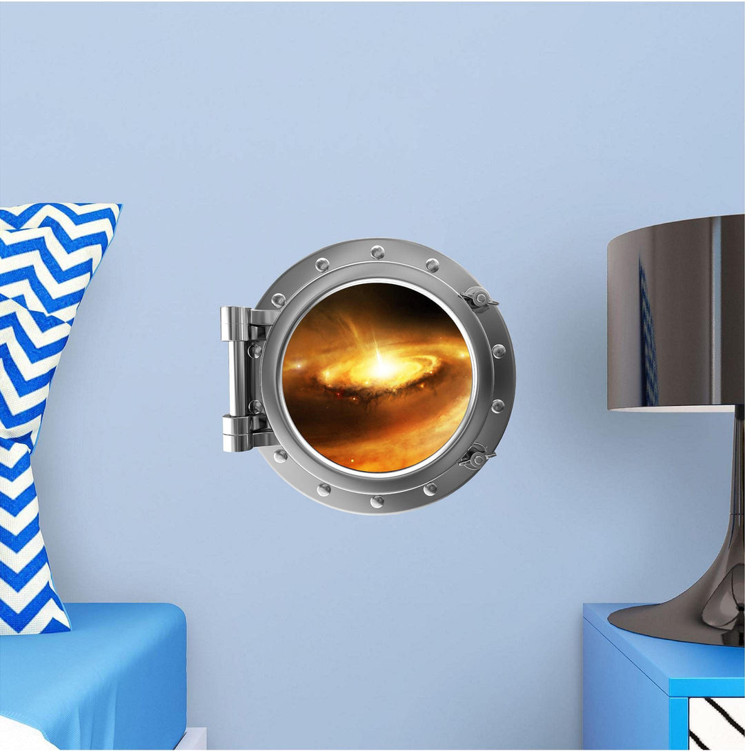 PortScape Stellar Nursery 1 | Space Porthole Window Wall Decal