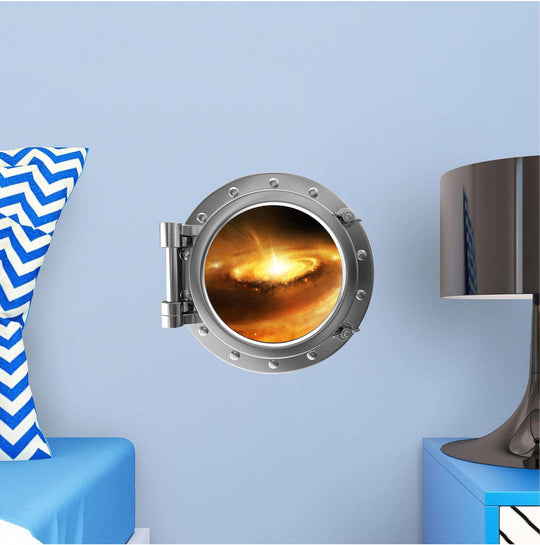 PortScape Stellar Nursery 1 | Space Porthole Window Wall Decal