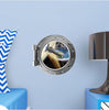 PortScape Space Ship & Planet 1 | Space Porthole Window Wall Decal