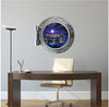 PortScape Space Station 2 | Space Porthole Window Wall Decal