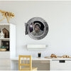 PortScape Space Astronaut Selfie | Space Porthole Window Wall Decal