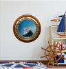 PortScape Sunken Ship Wreck 2 | Ocean Porthole Window Wall Decal