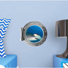PortScape Hammer Head 1 | Ocean Porthole Window Wall Decal