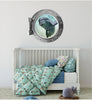 PortScape DOLPHIN 2 | Ocean Porthole Window Wall Decal