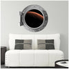 PortScape Orbiting Mars | Space Porthole Window Wall Decal
