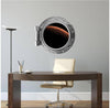 PortScape Orbiting Mars | Space Porthole Window Wall Decal