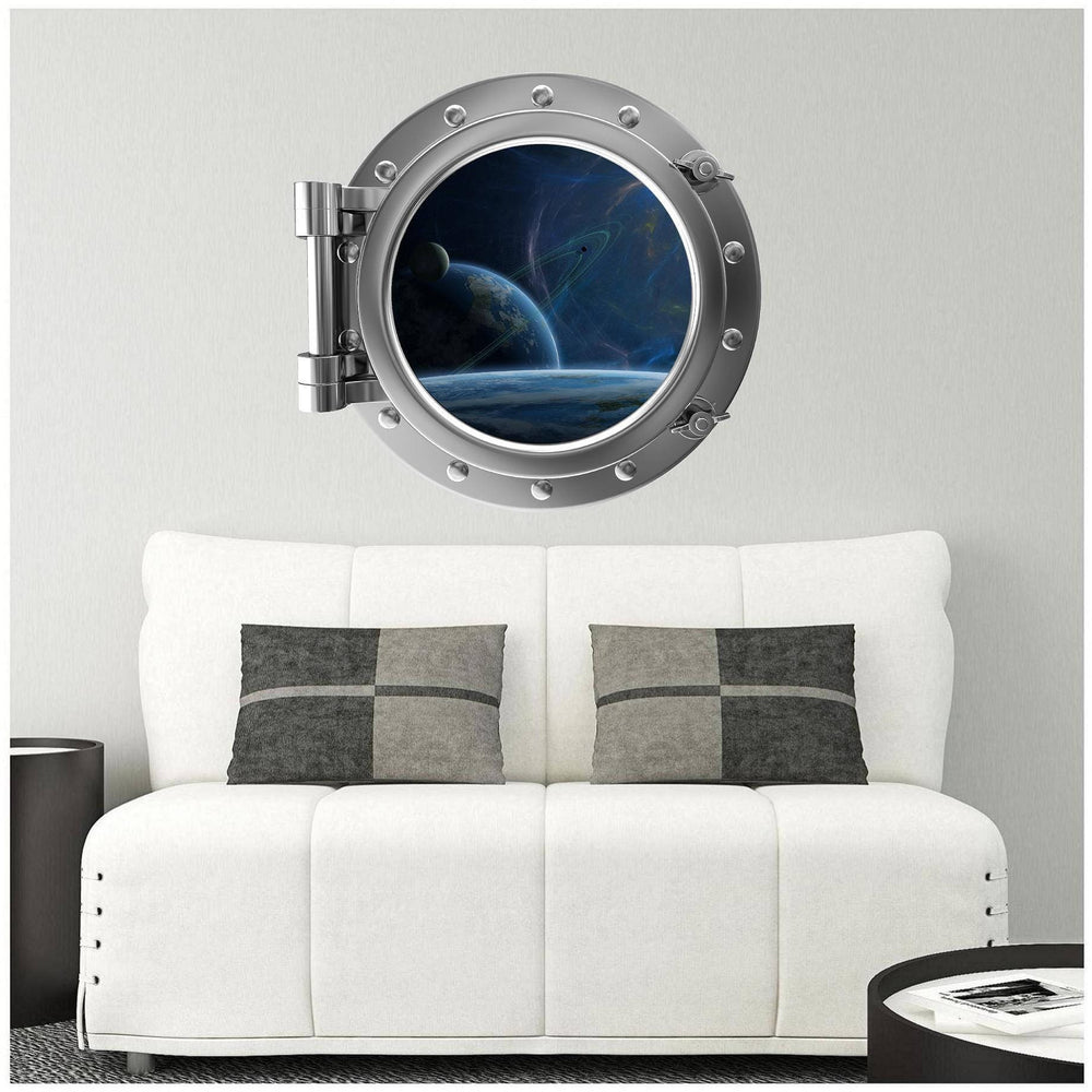 PortScape The Final Frontier | Space Porthole Window Wall Decal