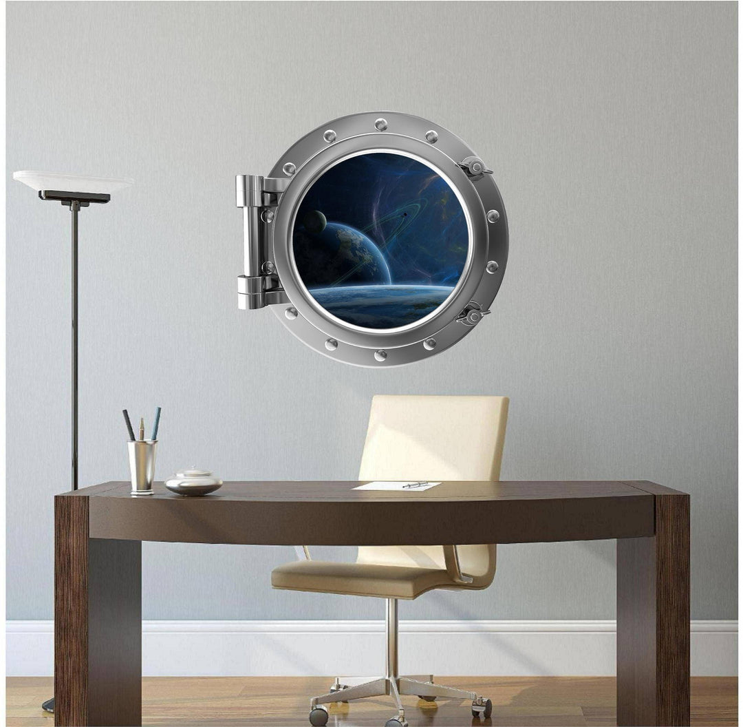 PortScape The Final Frontier | Space Porthole Window Wall Decal