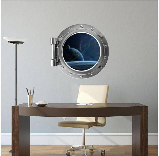 PortScape The Final Frontier | Space Porthole Window Wall Decal