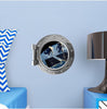 PortScape Astronauts In Orbit Satellite 2 | Space Porthole Window Wall Decal