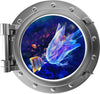 PortScape Jellyfish Kiss | Ocean Porthole Window Wall Decal