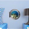 PortScape Coral Reef 1 | Ocean Porthole Window Wall Decal