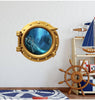 PortScape Sea Monster 2 | Ocean Porthole Window Wall Decal