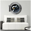PortScape Life On The Moon | Space Porthole Window Wall Decal
