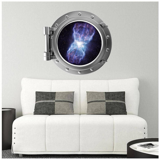 PortScape Star Quasar 1 | Space Porthole Window Wall Decal