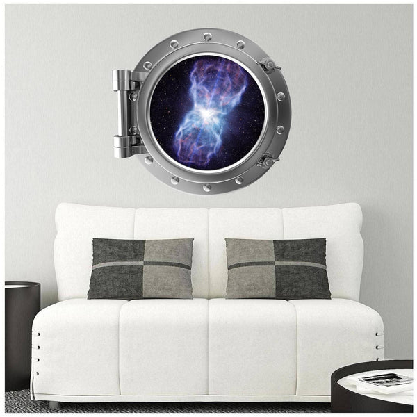 PortScape Star Quasar 1 | Space Porthole Window Wall Decal