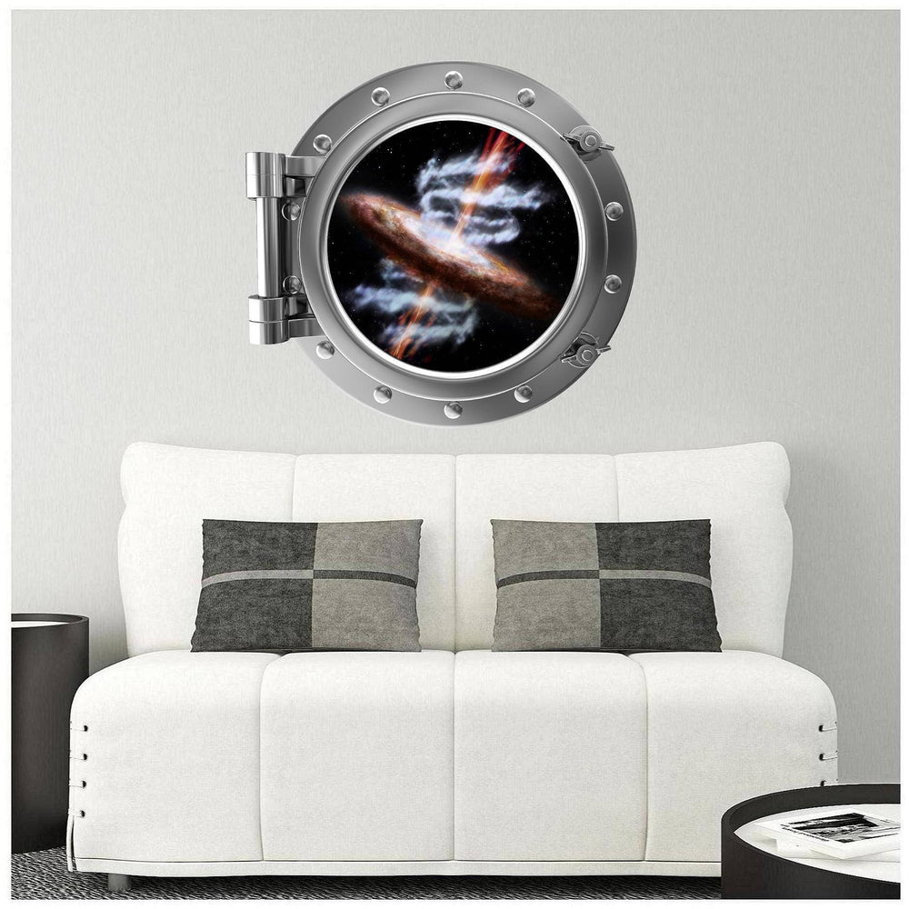 PortScape Quasar 3 | Space Porthole Window Wall Decal