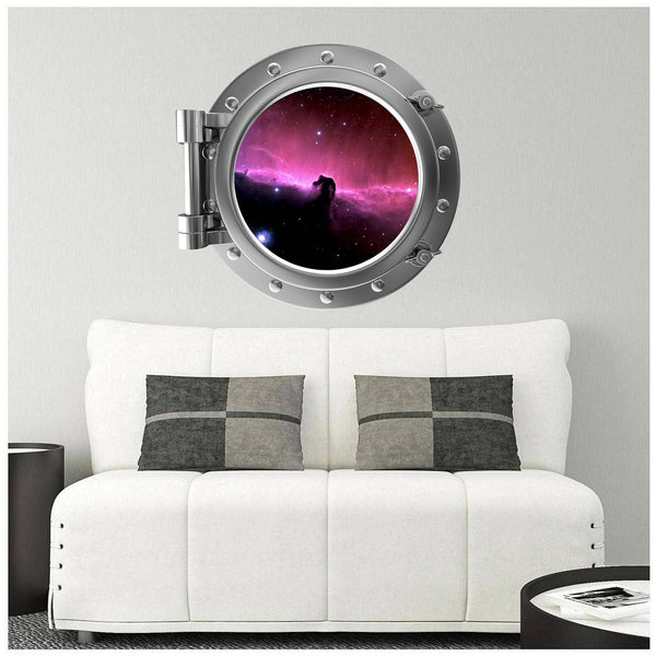 PortScape Horse Head Nebula | Space Porthole Window Wall Decal