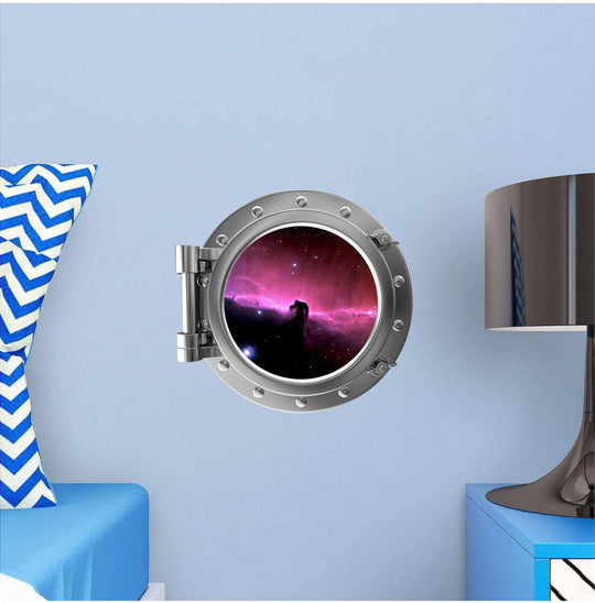 PortScape Horse Head Nebula | Space Porthole Window Wall Decal