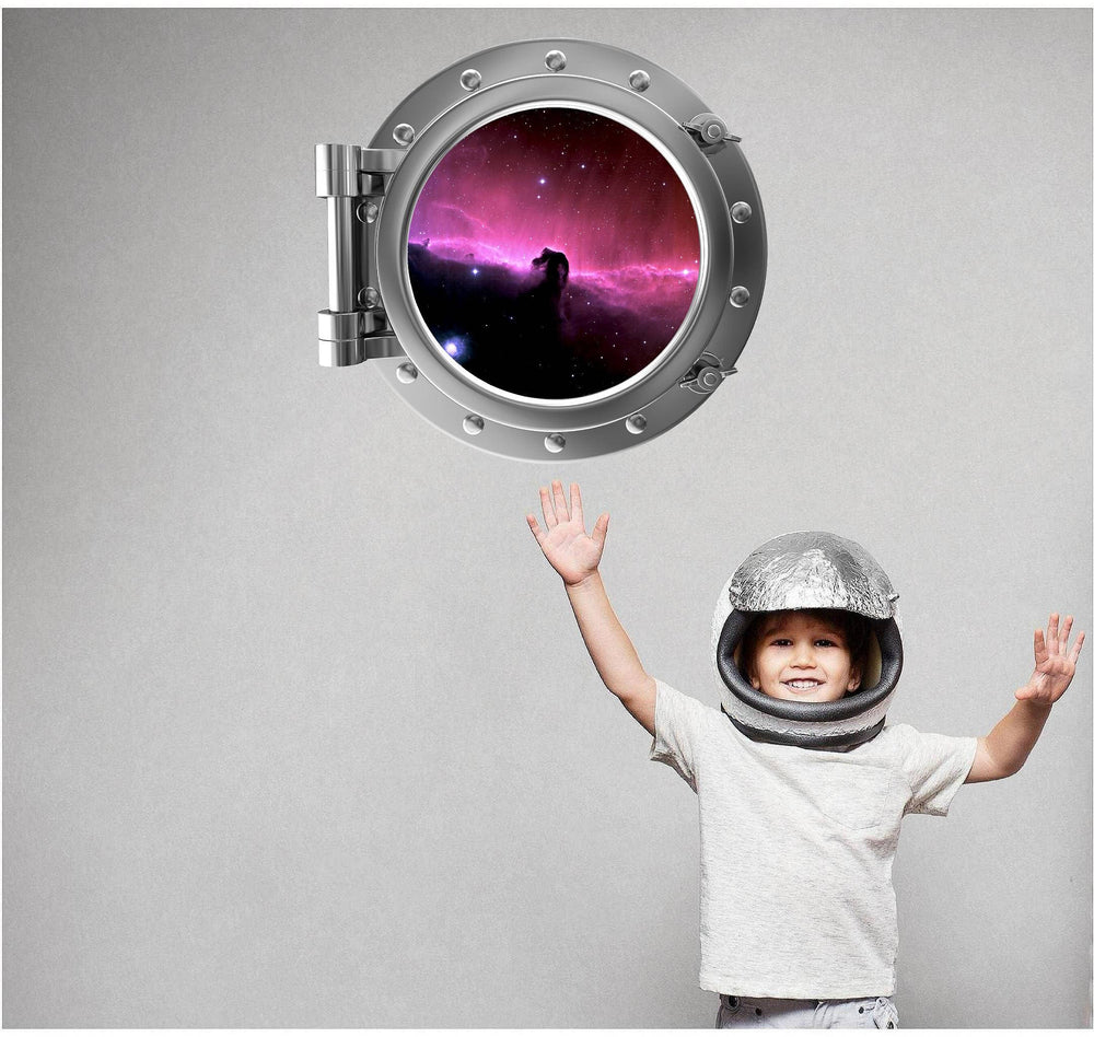 PortScape Horse Head Nebula | Space Porthole Window Wall Decal