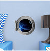 PortScape Earth & Moon | Space Porthole Window Wall Decal