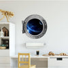 PortScape Earth & Moon | Space Porthole Window Wall Decal