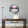 PortScape Orbiting Earth 1 | Space Porthole Window Wall Decal