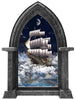 CastleScape Fantasy Pirate Ship In Clouds | Castle Window Wall Decal