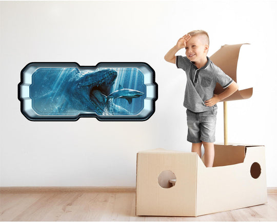 Mosasaurus Dinosaur | SpaceScape Window Wall Decal