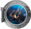 PortScape King Neptunes Trident | Ocean Porthole Window Wall Decal