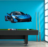 Mclaren P1 Burton Blue Car Wall Decal