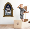 CastleScape Fantasy Pirate Ship In Clouds | Castle Window Wall Decal