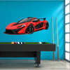 Mclaren P1 Red Car Wall Decal