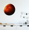 Mars Wall Decal Planets Solar System Removable Vinyl Peel and Stick Boys Nursery Room Playroom Decor Outer Space Wall Sticker HD