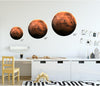 Mercury Wall Decal Individual Planets Solar System Removable Vinyl Peel Stick Boys Nursery Room Playroom Decor Outer Space Wall Sticker HD