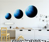 Neptune Wall Decal Planets Solar System Removable Vinyl Peel and Stick Boys Nursery Room Playroom Decor Outer Space Wall Sticker HD