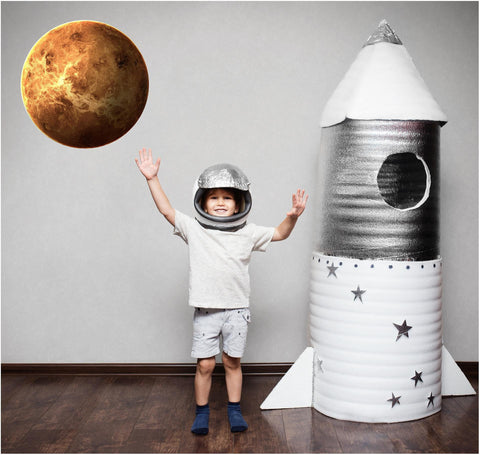 Venus Wall Decal Individual Planets Solar System Removable Vinyl Peel & Stick Boys Nursery Room Playroom Decor Outer Space Wall Sticker HD