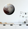 Pluto Wall Decal Individual Planets Solar System Removable Vinyl Peel & Stick Boys Nursery Room Playroom Decor Outer Space Wall Sticker HD
