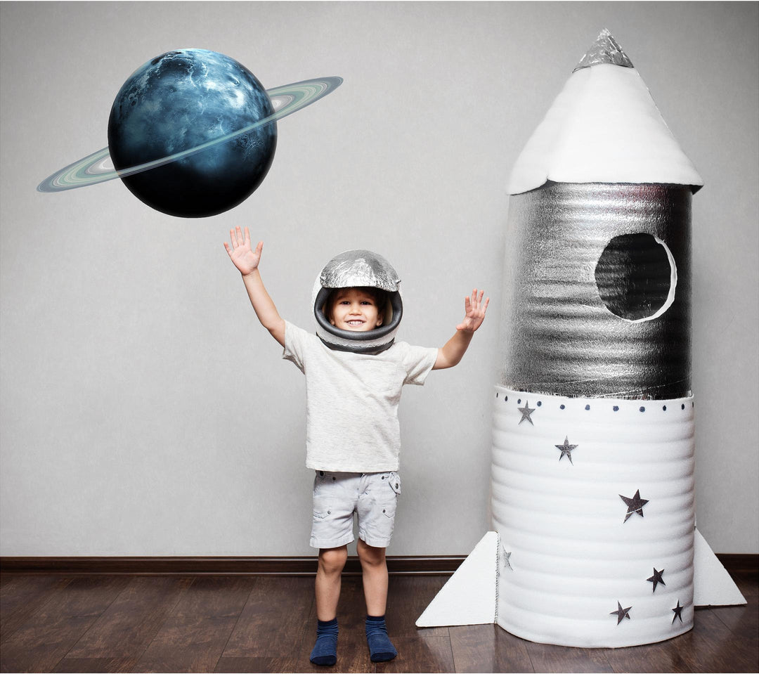 Uranus Wall Decal Individual Planets Solar System Removable Vinyl Peel & Stick Boys Nursery Room Playroom Decor Outer Space Wall Sticker HD