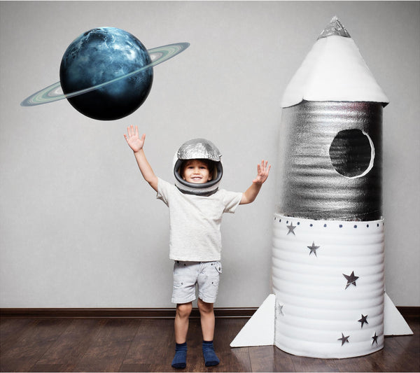 Uranus Wall Decal Individual Planets Solar System Removable Vinyl Peel & Stick Boys Nursery Room Playroom Decor Outer Space Wall Sticker HD